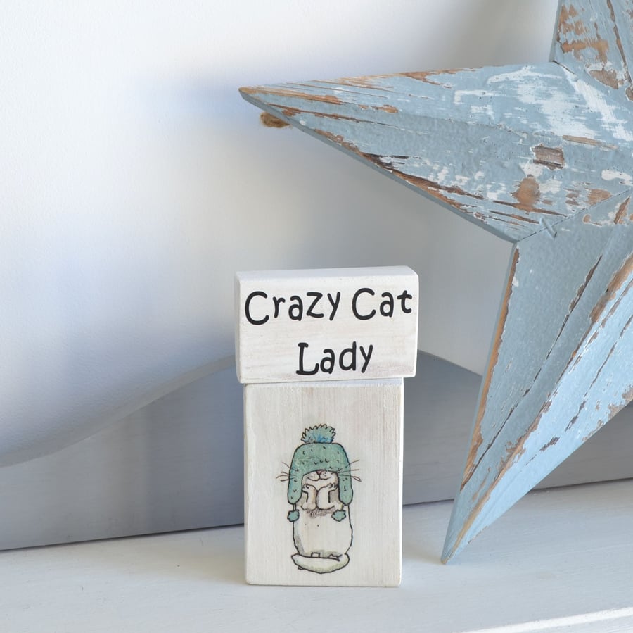 Cat Lovers Gift, Gift for Cat Owner, Gift for Cat Fan, Crazy Cat Lady