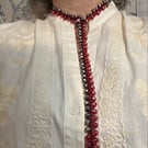 Crochet necklace, beaded necklace, necklace