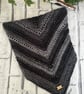Black & Silver Bandana Scarf