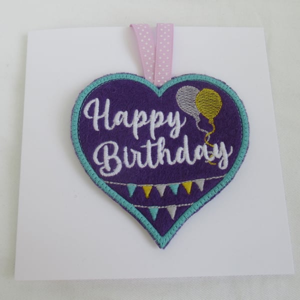Happy Birthday Keepsake Hanging Decoration Gift Card