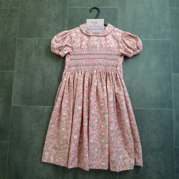 Smocked Dress size 3-4 years