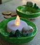Vintage inspired caravan t-light or trinket dish