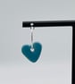 Porcelain sweetheart aqua-blue earrings - Image 3