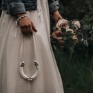 Personalised Wedding Lucky Horseshoe – Ivory Satin & Pearl Keepsake for Newlywed