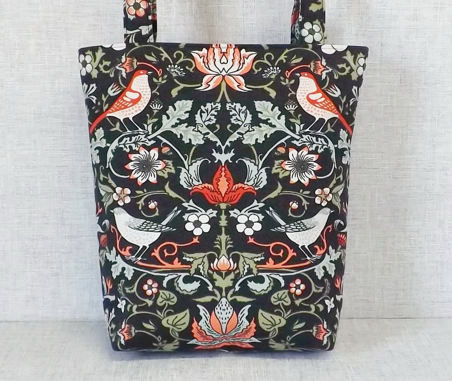  Tote bag, shopping bag, birds and flowers