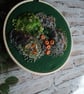 Hand embroidered mossy wall art - Image 3