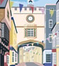 Totnes, A3 Devon illustrated travel poster - Image 2