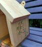 Wooden bird feeder handmade pyrography Ivy Cottage - Image 9