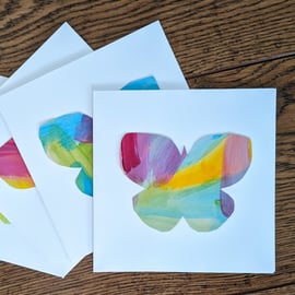 Unique Original Handmade Watercolour Anniversary Mothers Day Butterfly Card