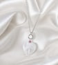 Sterling Silver Rose Quartz Heart Pendant Necklace, Gift Boxed - Image 3