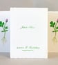 Good Luck Four Leaf Clover - Linocut Card - Image 3