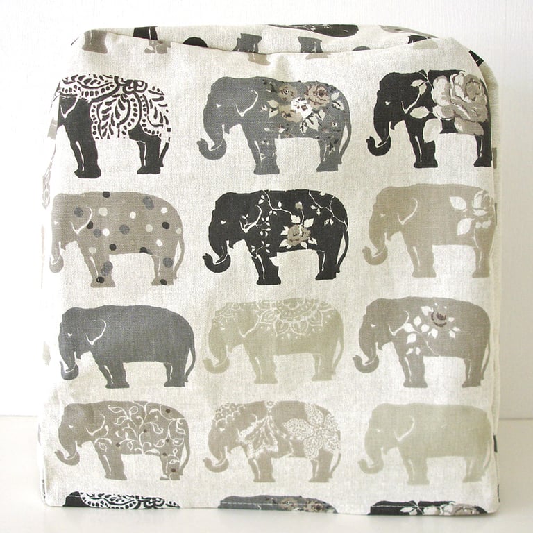 Food Processor Cover For Kenwood One Food Mixer Elephants Grey Dust Cover