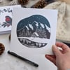Mountain Cabin Christmas Card