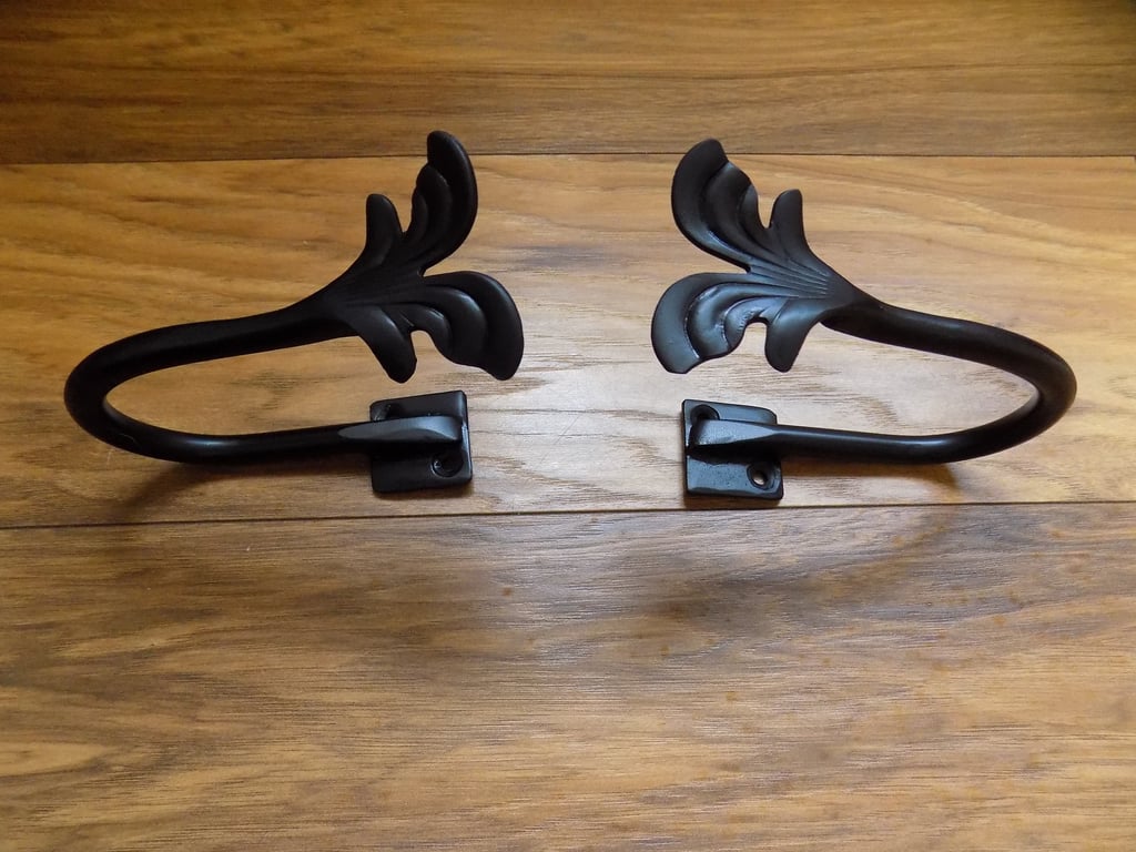 Handmade Curtain Tie Backs..........................Wrought Iron (Forged Steel) 