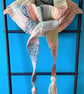 Long Crocheted Wrap - Scarf with Tassels - Image 4