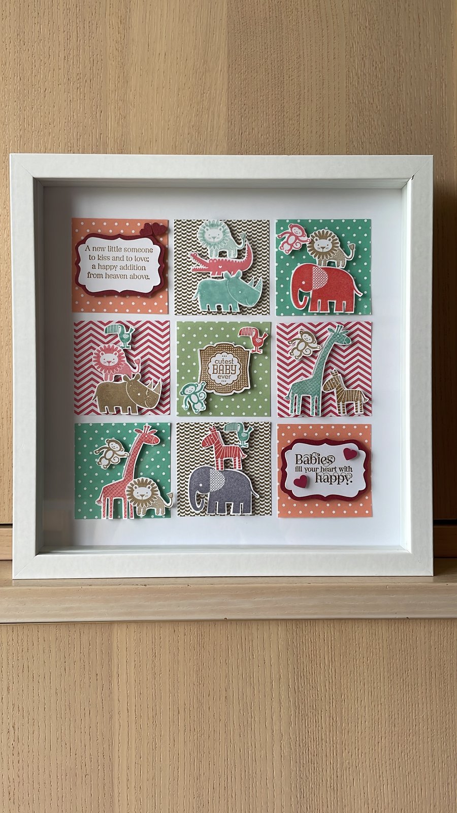 Nursery Picture featuring Stampin Up Zoo Babies