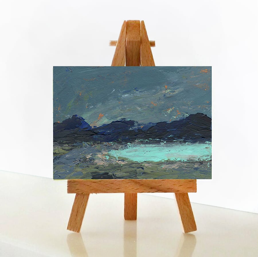 'Abstract I’ - ACEO Original Acrylic Painting