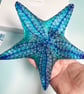 Fused Glass Starfish - Royal Blue -Turquoise - Image 4