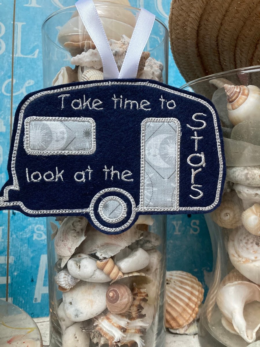 Star Caravan Hanging Sign gift idea, secret Santa, caravan lover gift idea, 