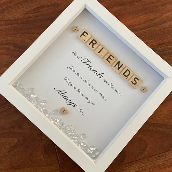 Friends scrabble box frame 