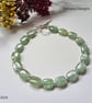Designer Apple Green Prehnite Sterling Silver Bracelet AA GRADE - Image 5