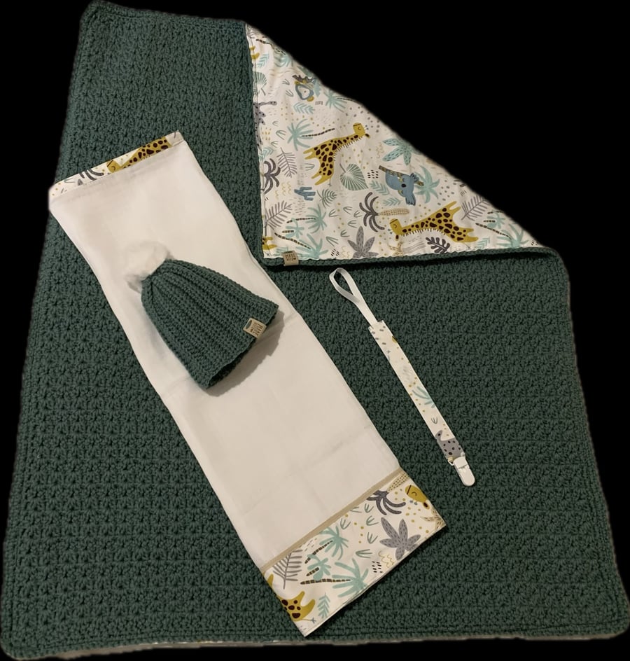 Crochet Baby Blanket kit 