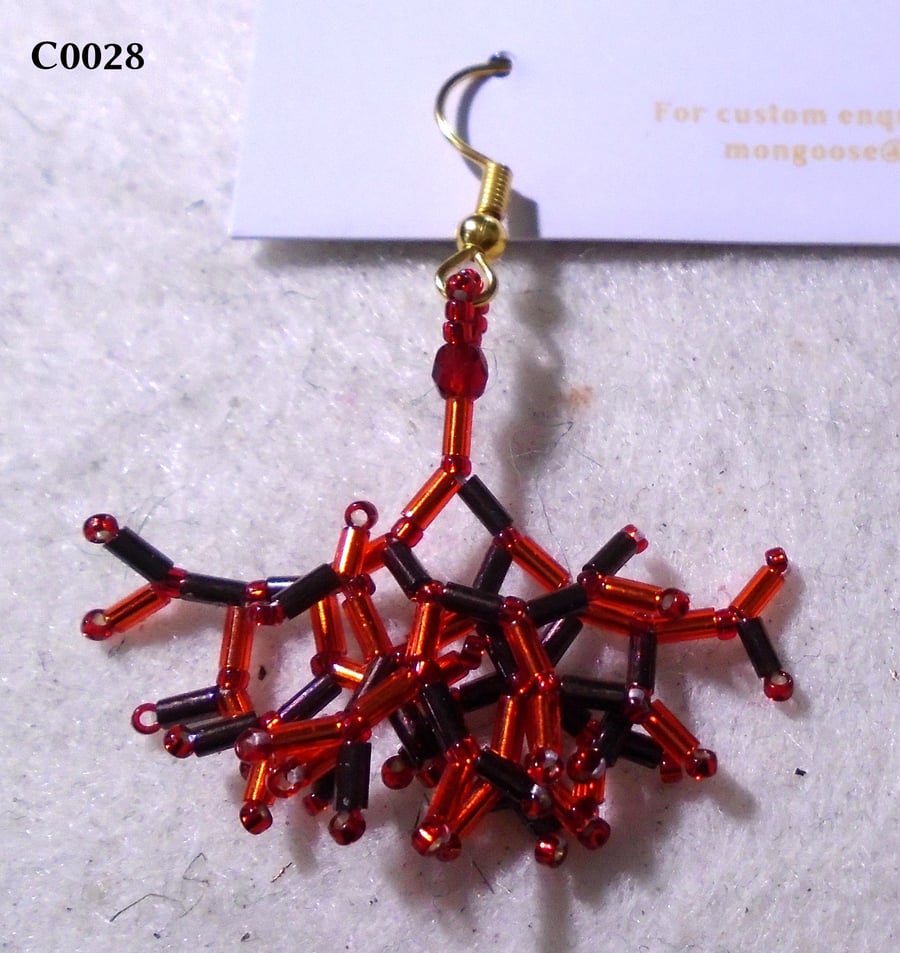 Fractal-style earrings (customisable)