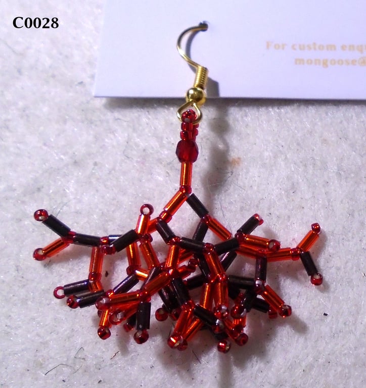 Fractal-style earrings (customisable)