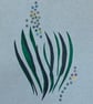 Limited Edition Artwork Print Original Silk Screen - Blue Hand Made Paper - Image 3