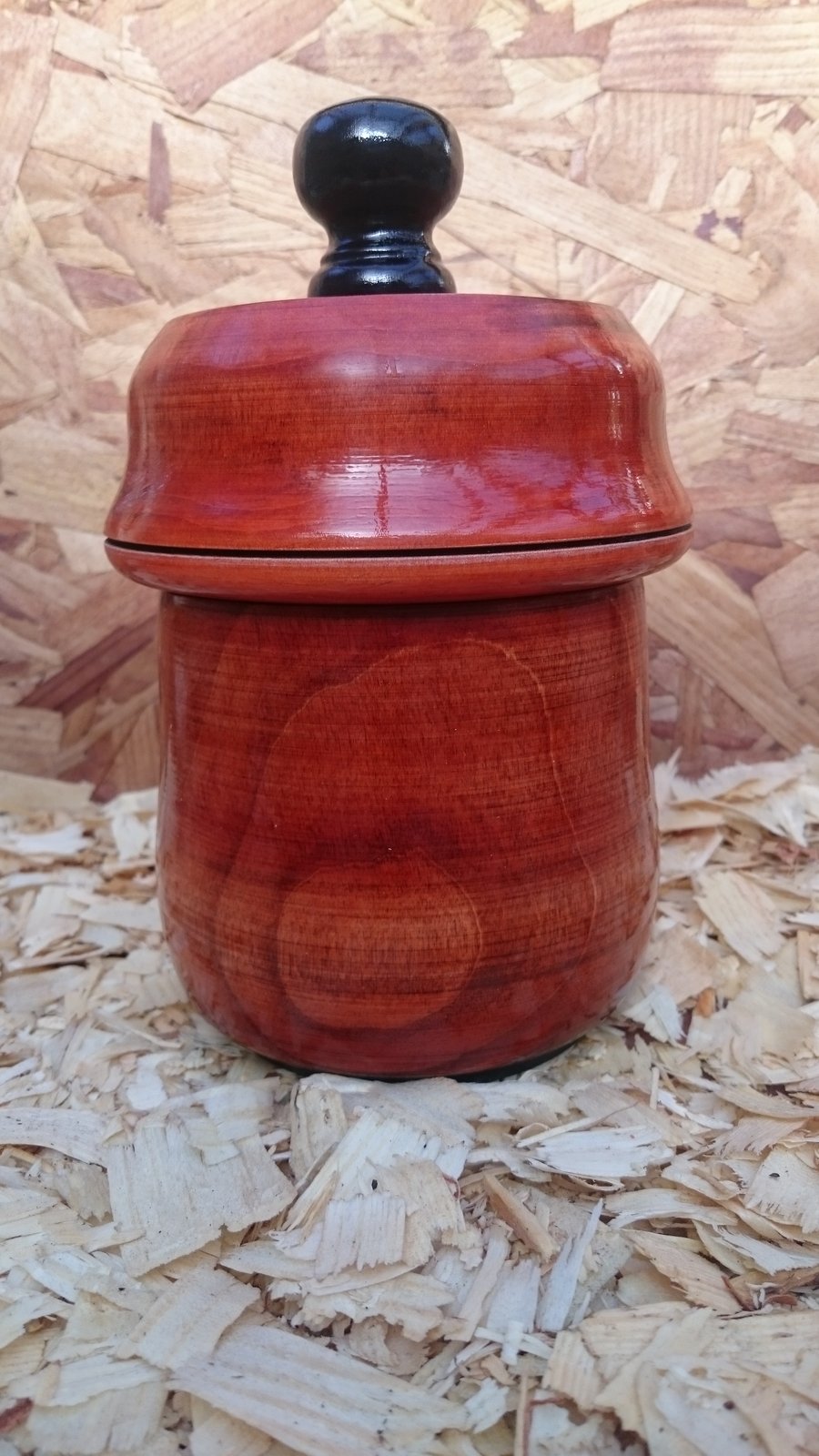 Bowl-Honey Pot (95) Handmade Wooden