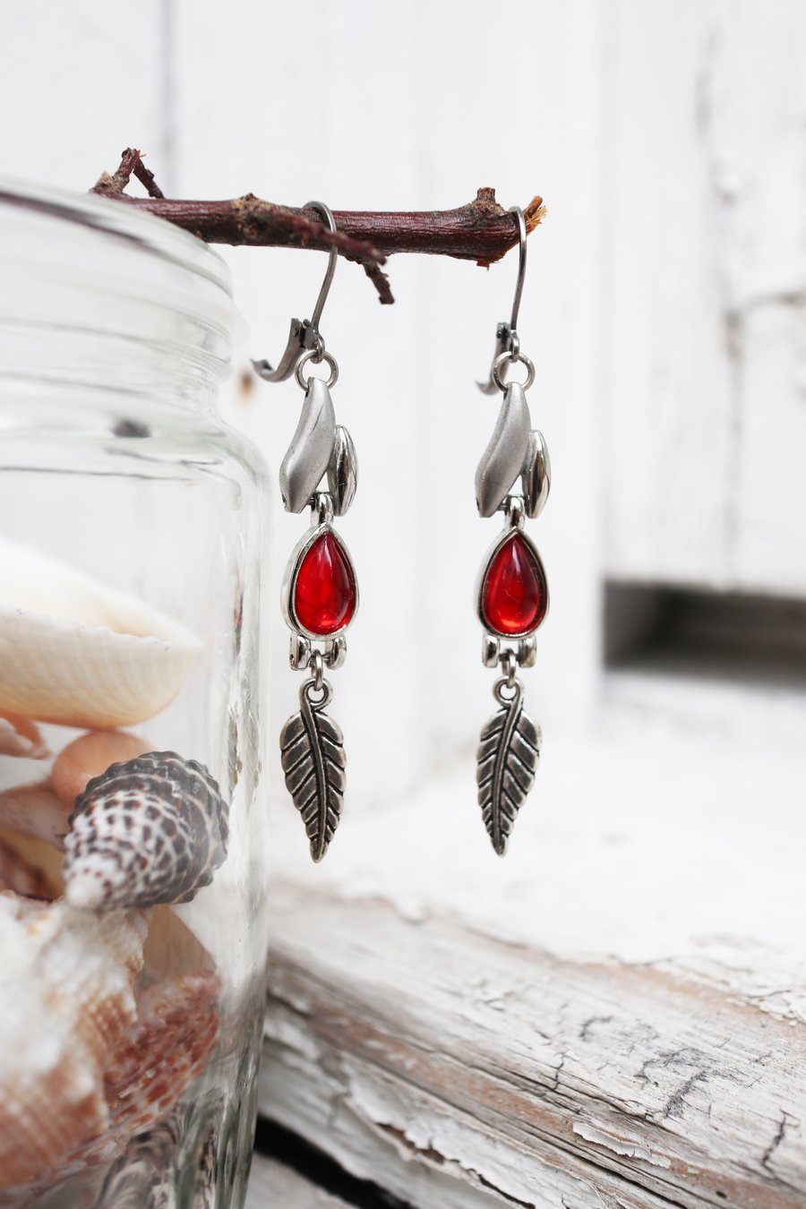 Up-cycled steampunk theme earrings - gift for her - handmade gift - unique gift 