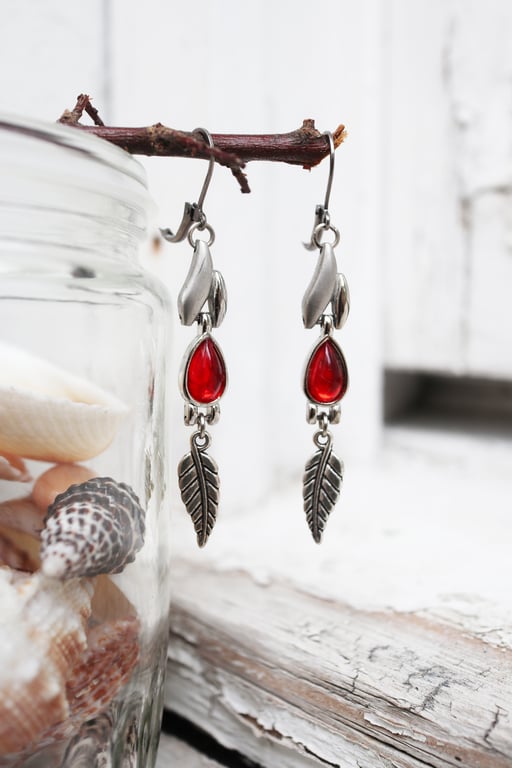 Up-cycled steampunk theme earrings - gift for her - handmade gift - unique gift 