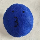 Handmade felt emoji brooch 