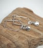  Silver Pebble Drops Earrings - Image 3