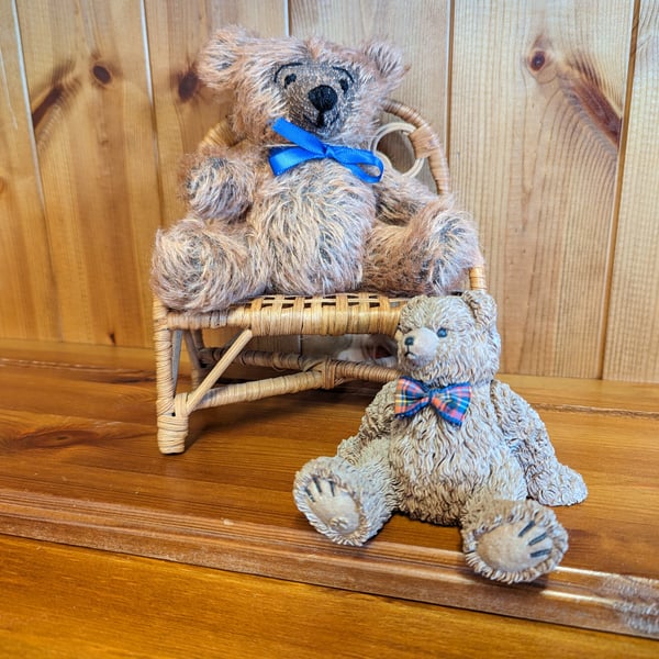 Bernard - Handmade Mohair Seated Bear