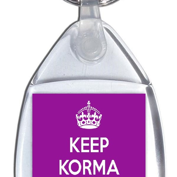 Keep Korma and Curry On - Keyring  (FD0086e)