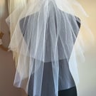 Two tier wedding veil