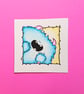 Mini Original Watercolour - Happy Fuzzy Chep Monster - Image 4