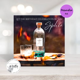  Gin Celebration Card - for birthday or any other celebration 