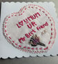 A pretty embroidered card for MUM