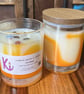 Sandalwood & Sweet Orange soy wax candle in a jar & a Love & Light box