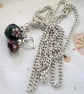 Long Cloisonne Bead Pendant - UK Free Post - Image 1