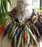  Mossy fringed collar in pure wool - Image 1