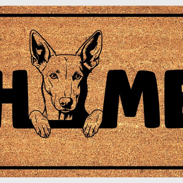 Podenco Door Mat No.4 - Podenco Welcome Mat - 3 Sizes