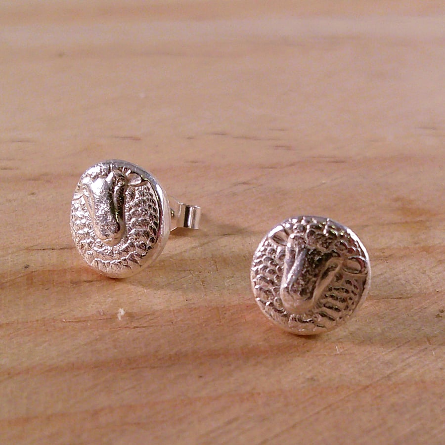 Sterling Silver Sheep Shot Stud Earrings (SKU070325)
