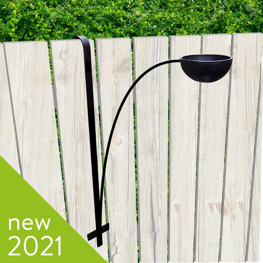 Large fence hanging bird feeder