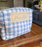 Personalised Gingham Makeup Bag - Image 4