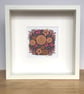 Small Square framed print 'Floral wheel'