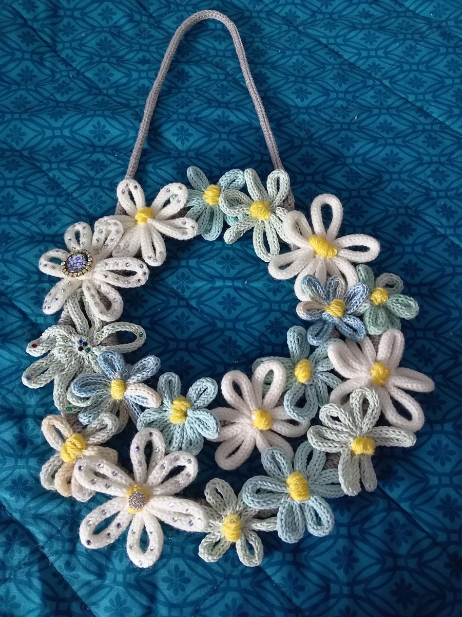 Dreaming of Spring Soft Pastel and Cream Floral Wreath 