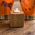 Handcrafted wood t light holder